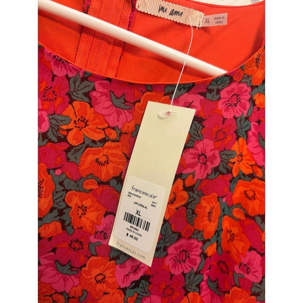 Francesca’s Collection Floral Mini Dress Size XL - Picture 4 of 9